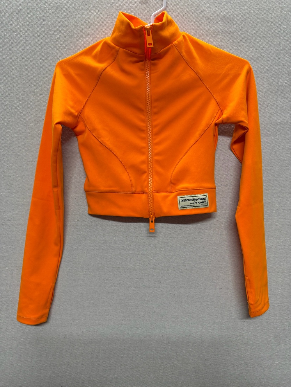 NWOT The Giving Movement Cropped Zip-Up Yoga Jacket - size XS